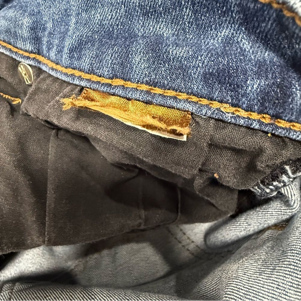 Raw Hem Medium Wash Kut from the Kloth Blue Skinny Ankle Jeans Size 10 - Picture 8 of 8